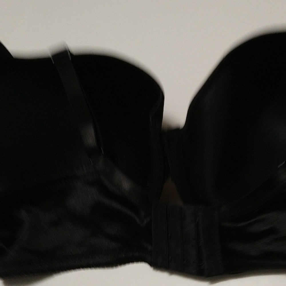 Elegant Black Floral Full Coverage Seamless Underwire Padded Bra Size 42D #1221 - Picture 6 of 13